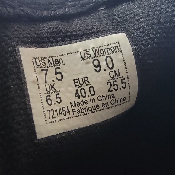 Vans Classic Slip On Calf Hair Tan Checkerboard Sneakers Men's Size 8.5 Womens 9 - Picture 10 of 10